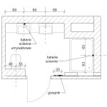 rzut łazienka przy sypialni